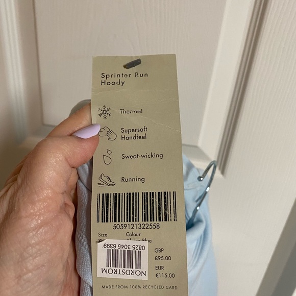 New with Tags Sweaty Betty Hooded Sweatshirt Size XL - Picture 9 of 10